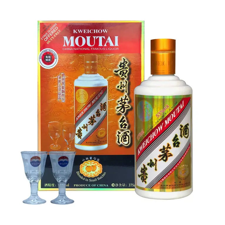Kweichow Moutai Small Batch Blend with 2 Glasses 37.5cl