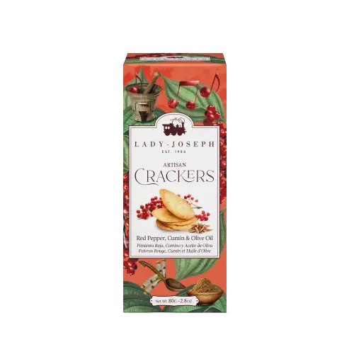 LADY JOSEPH CRACKERS Red Pepper and Cumin 100g