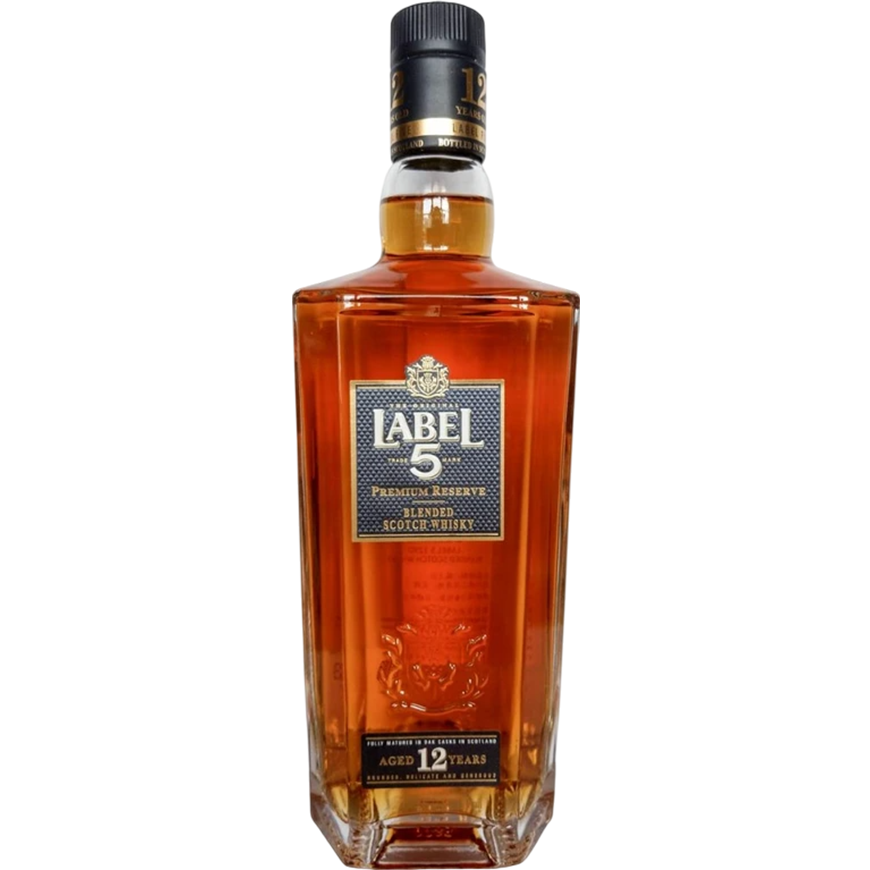 Label 5 12 YO 70cl