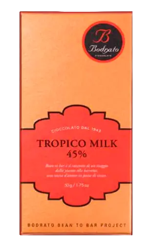 Bodrato Tropico Milk Chocolate 45% 50g