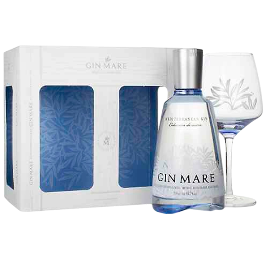Gin Mare Gift Pack with glass 70cl