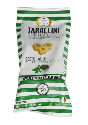 Terre di Puglia TARALLINI Millerighe Pesto (80g)