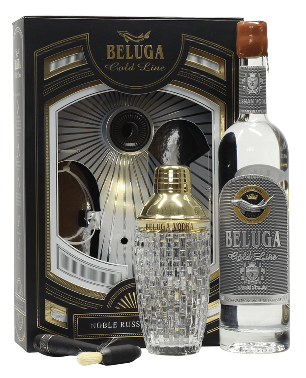 Beluga Gold Line Gift Pack with Cocktail Shaker 70cl