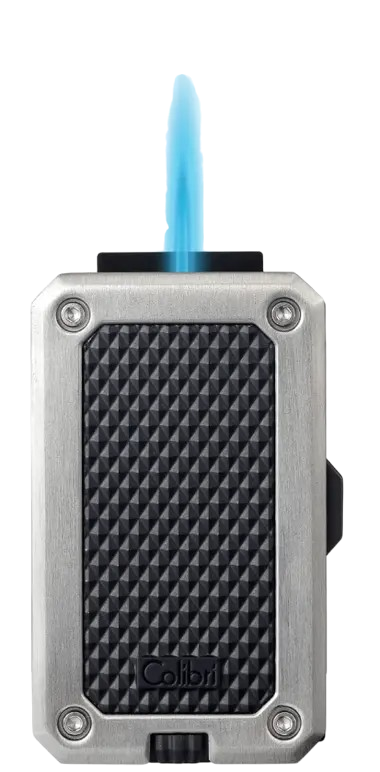 Colibri Rally Black + Chrome Single Jet Lighter