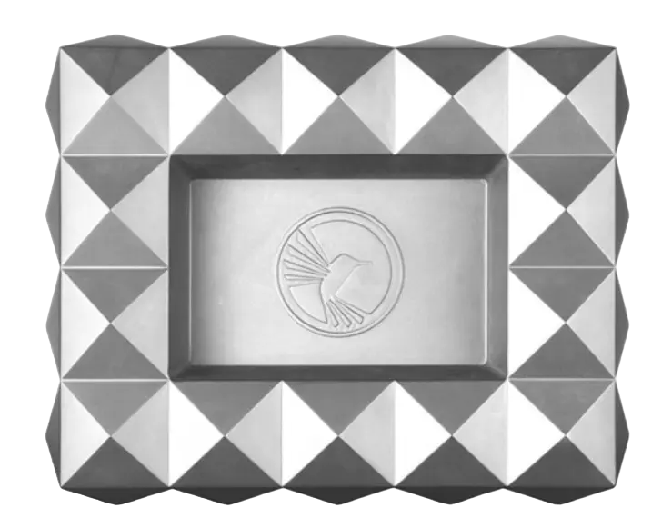 Colibri Quasar Matte Silver Ashtray