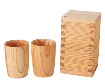 Oodate Kogel Set "Akita Zedernholz"