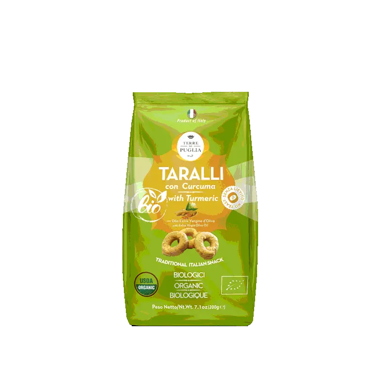 Terre di Puglia TARALLI ORGANIC turmeric (200g)