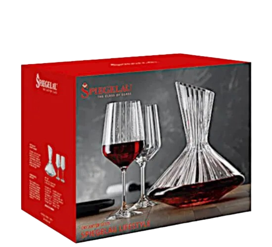 Decanter Set 2 Red Wine Glasses + Decanter 0.75 L