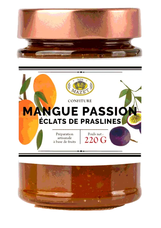 Confiture Mangue Passion Praslines Broyees