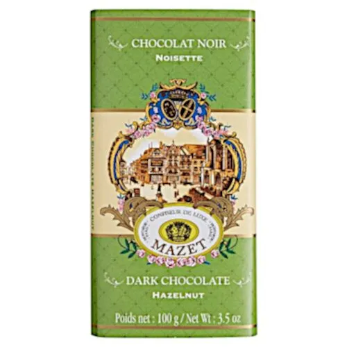 MAZET Tablettes Chocolat Noir Noissettes 100g