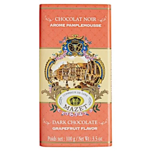 MAZET Tablettes Chocolat Pamplemousse 100g