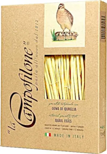 Quail egg pasta