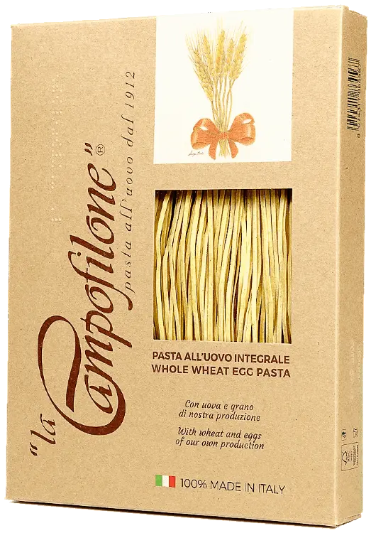 Whole wheat egg pasta