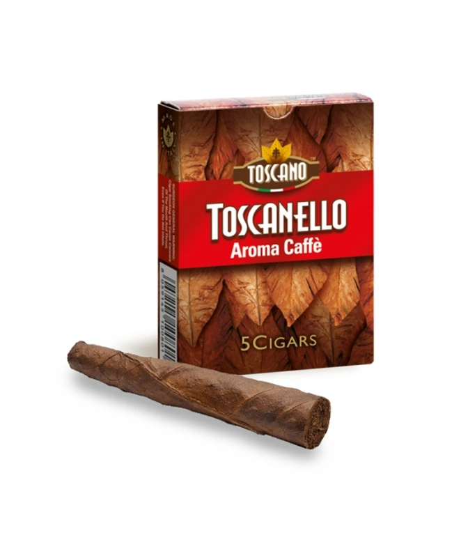 Toscanello Cigarillos Aroma Caffe Rosso box of 5
