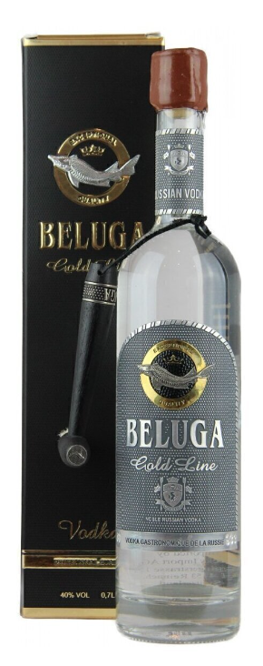 Beluga Gold Line Vodka Leather Gift Box 70cl