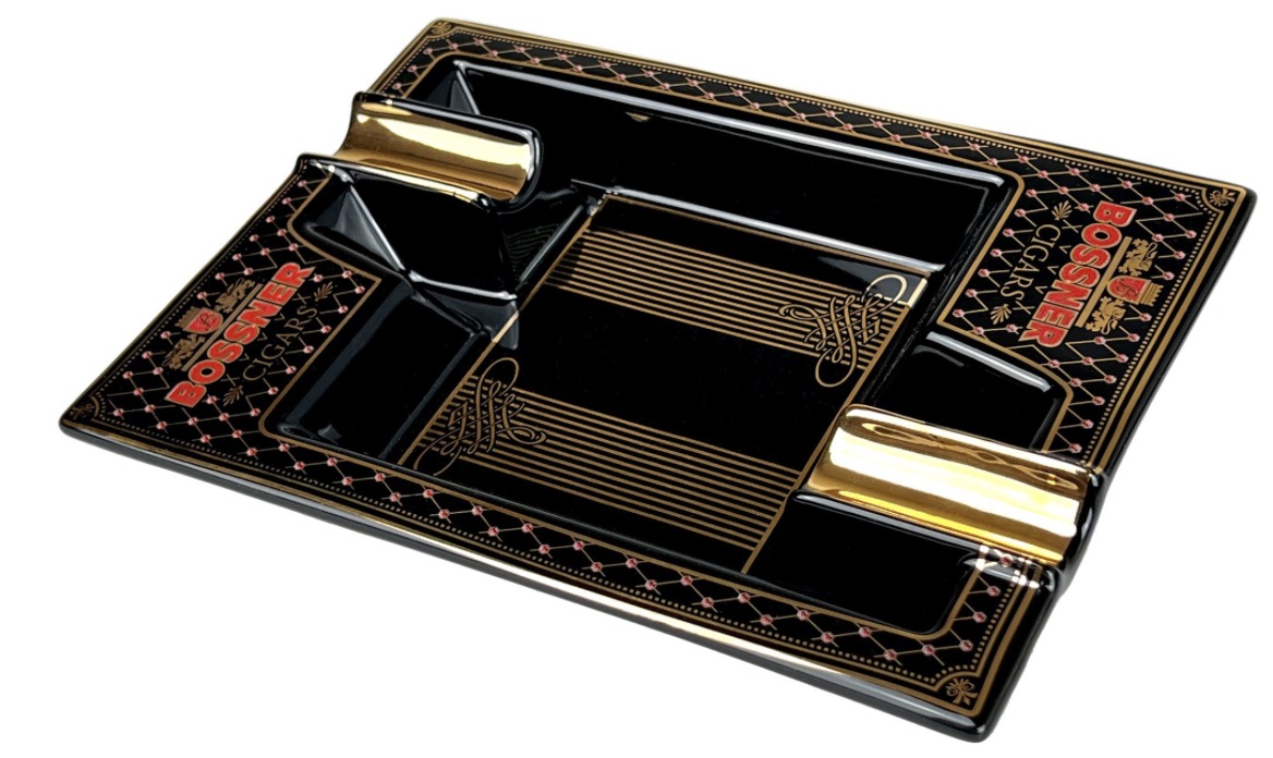 Bossner Ashtray Porcelain Black
