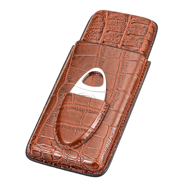 CA Leather Cigar Case Cigar Cutter