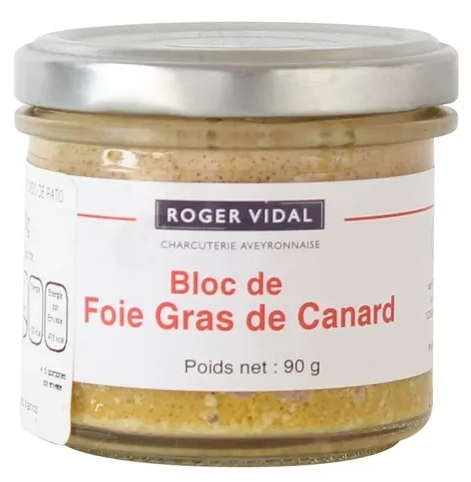 Roger Vidal Bloc of duck Foie Gras 90g