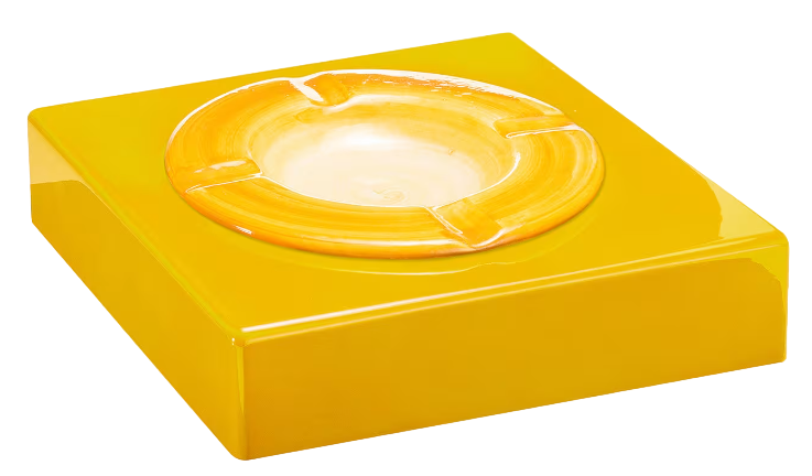 Morici Ashtray Yellow Veined