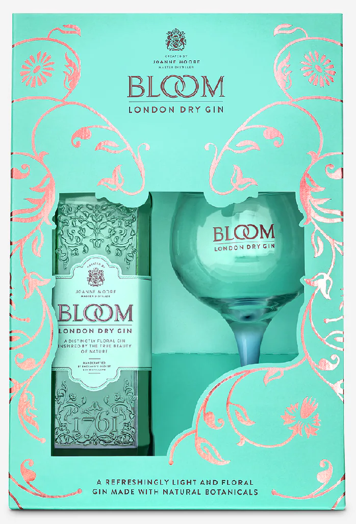 Bloom London Dry with Glass 70cl