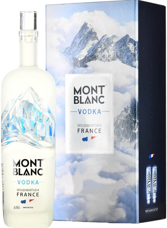 Mont Blanc Gift Box 2 Shot Glasses 70cl