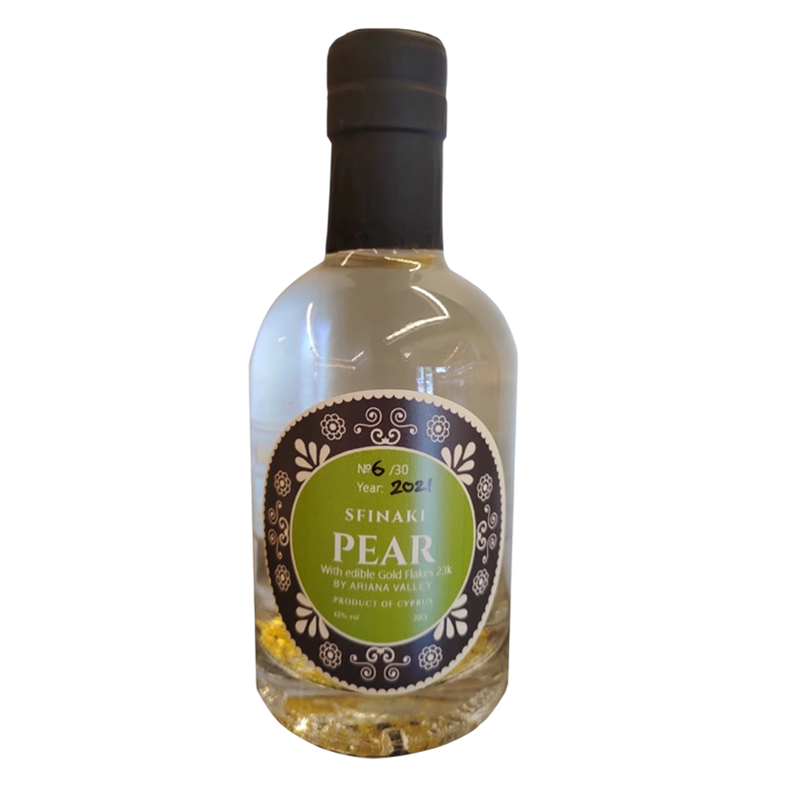 Sfinaki Pear 20 cl Gold Flakes 23k