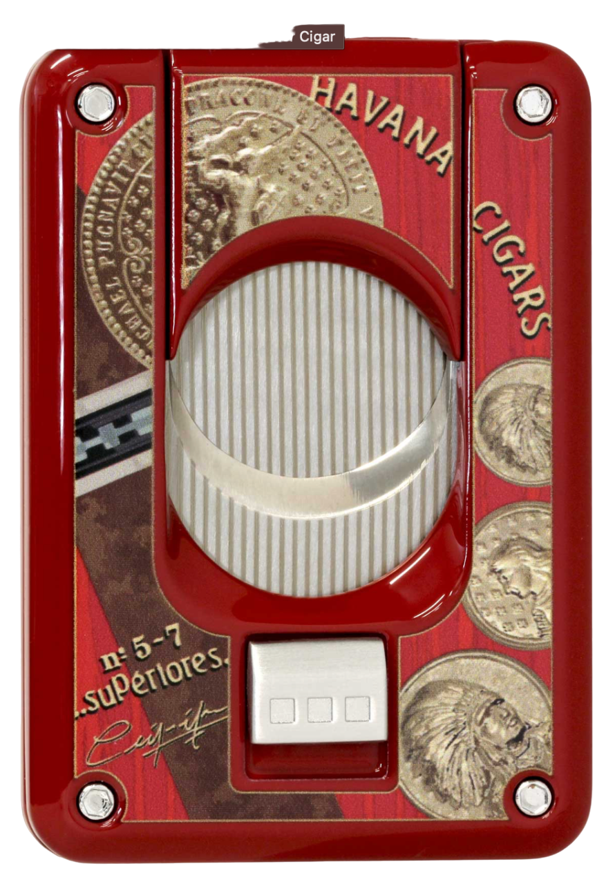Elie Bleu Cigar Cutter Medals Red