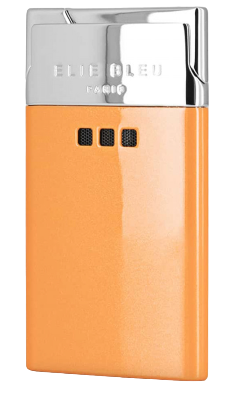 Elie Bleu  Cigar Jet Flame Lighter Orange Lacquer