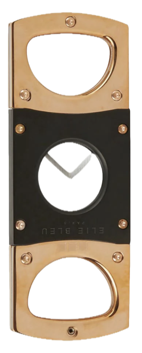 Elie Bleu Cigar Cutter Polished Stainless Steel Golden Rose/Satin Black