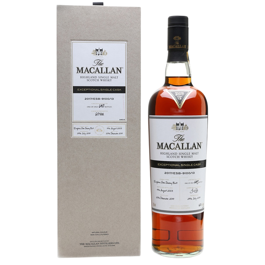The Macallan Exceptional Single Cask 2017/ESB-9100/13 (001/643)