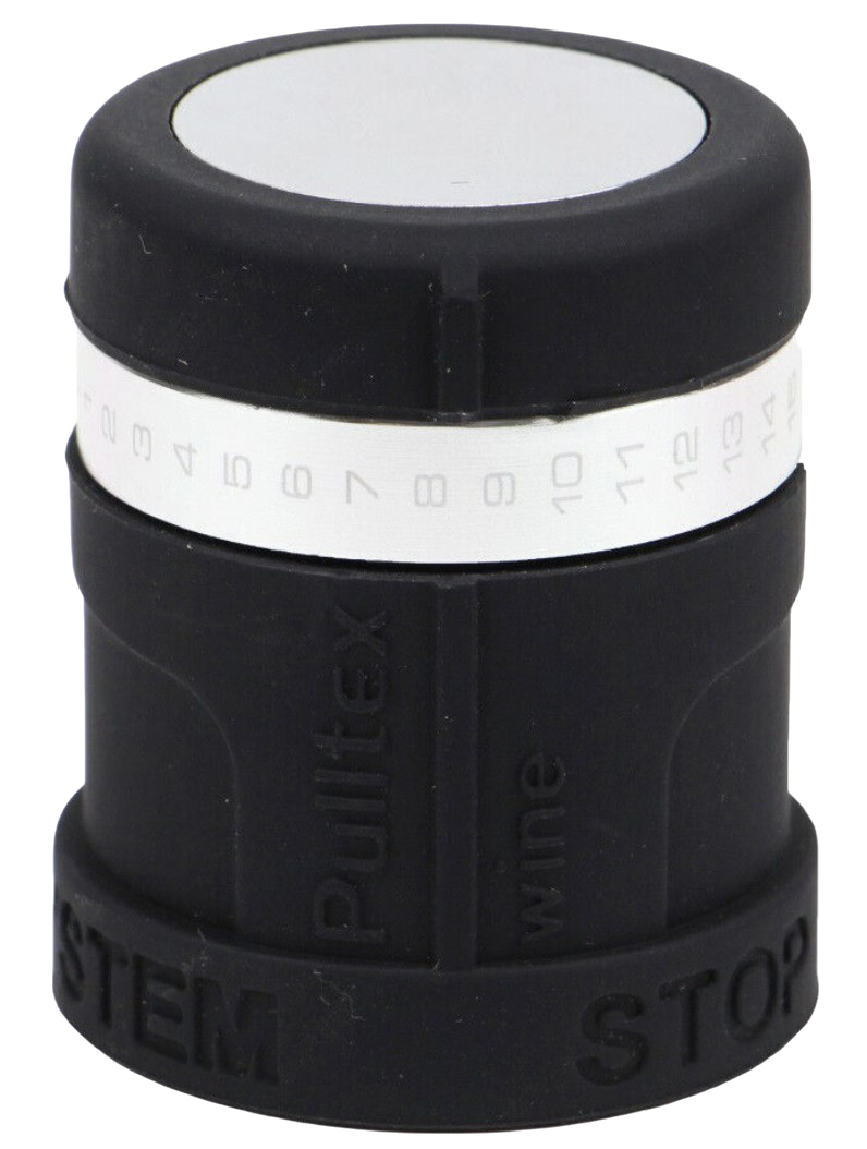 Pulltex AntiOx Silicone Wine Stopper Black