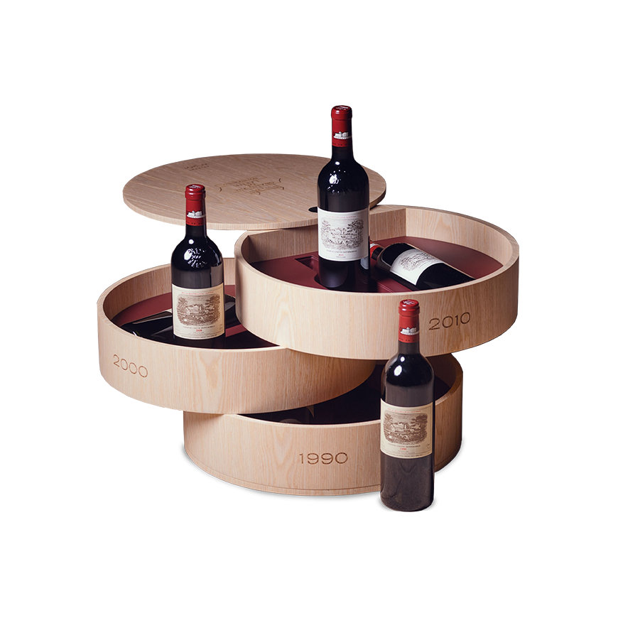 Chateau Lafite Rothschild (1990x2, 2000x2, 2010x2) Set of 6 Wooden Box