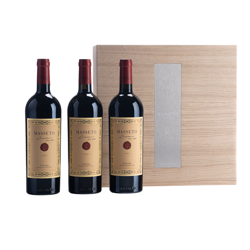 Masseto IGT (2006x1, 2010x1, 2011x1) Set of 3 Wooden Box