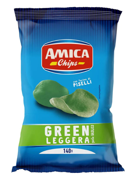 Amica Chips Green Pea & Basil Chips 140g