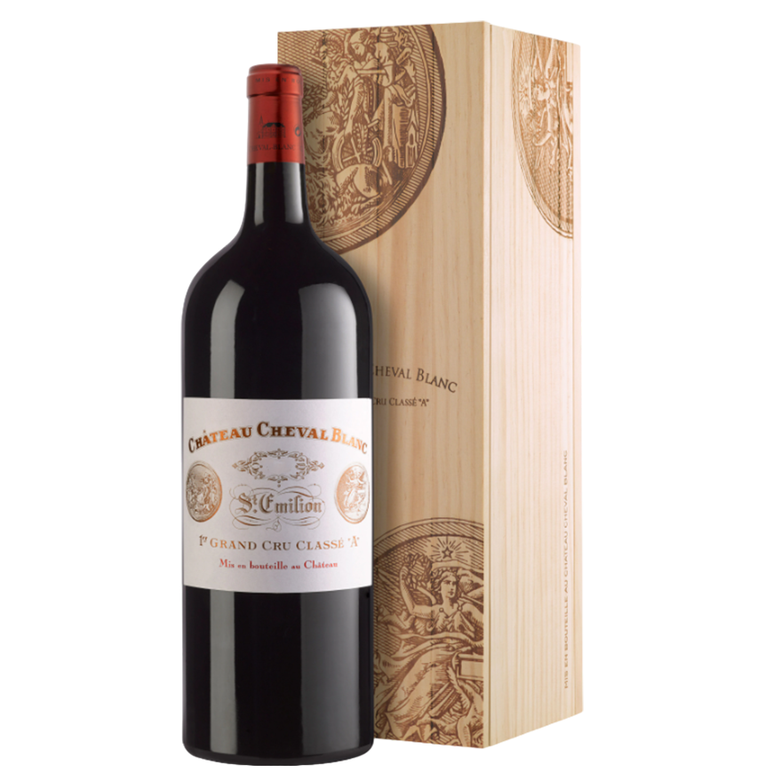 Chateau Cheval Blanc 'Le Petit Cheval' Rouge 2021 Magnum Wooden box