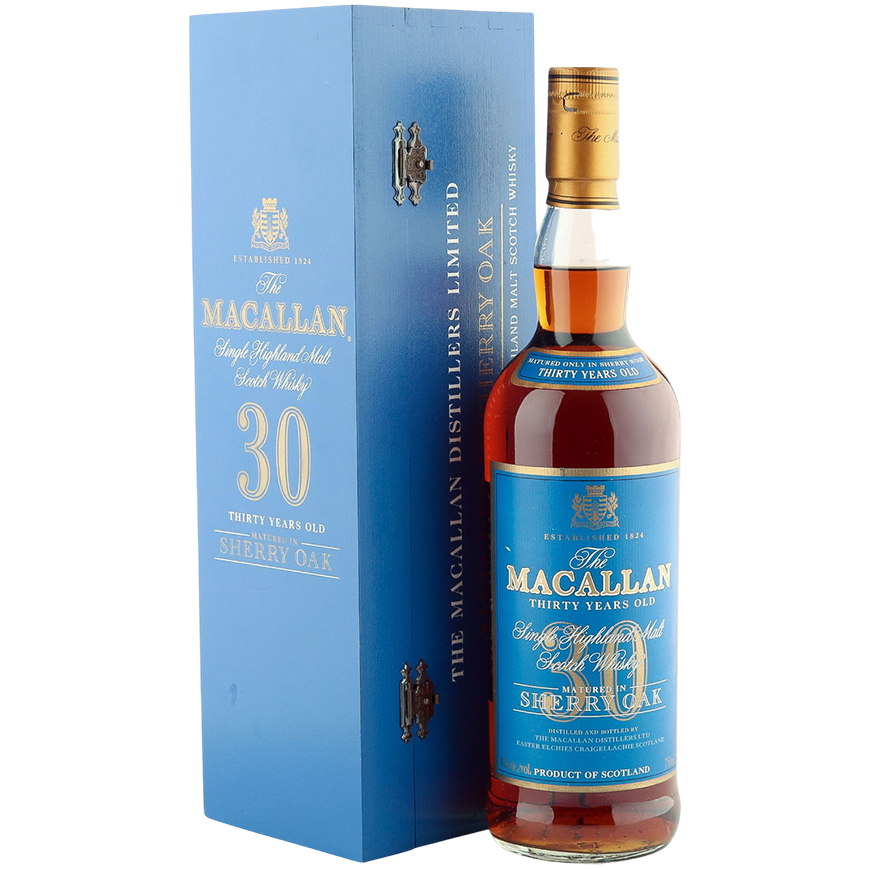 Macallan 30 Sherry Oak Blue Label