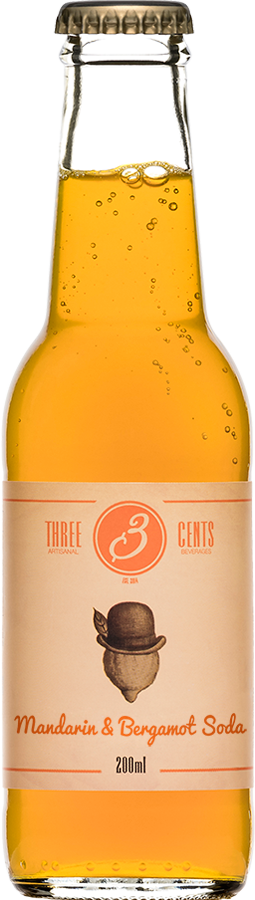 Three Cents Mandarin & Bergamot Soda 20cl