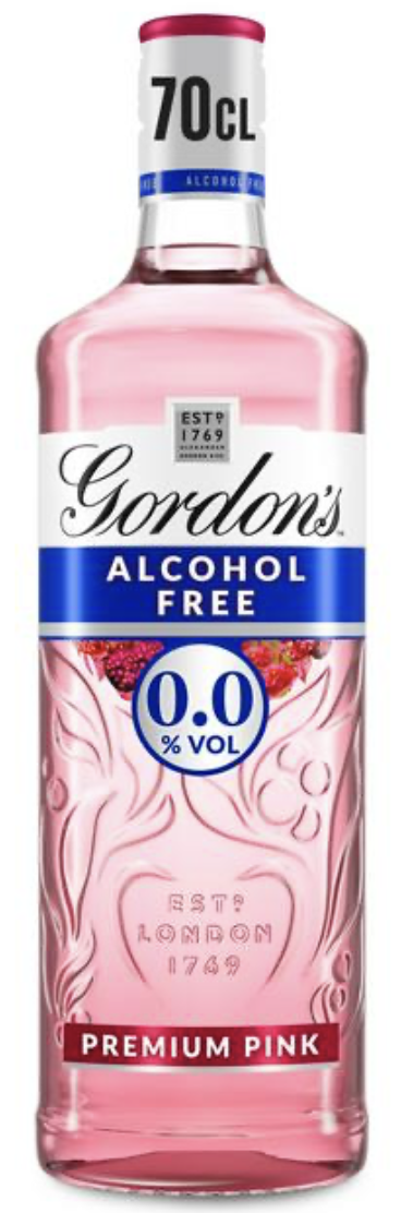 Gordons Premium Pink Alcohol Free Gin 70cl