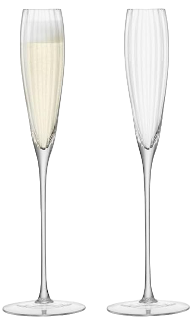 LSA Aurelia Grand Champagne Flute 165ml Clear Optic Set of 2
