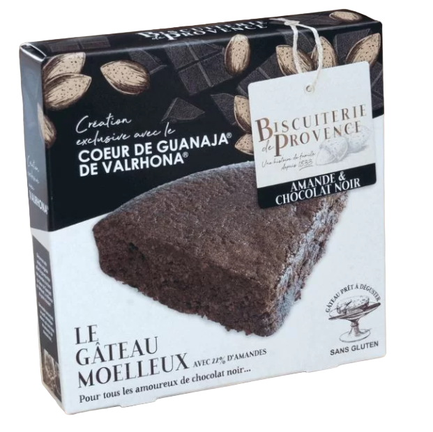 Biscuiterie de Provence Les Gateaux Moelleux Sans Gluten Amande & Chocolat Guanaja
