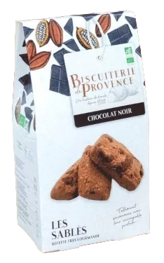Biscuiterie de Provence Les Biuscuits Gouters Sables Chocolat noire 120g