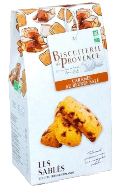 Biscuiterie de Provence Les Biuscuits Gouters Sables Caramel beurre sale 120g