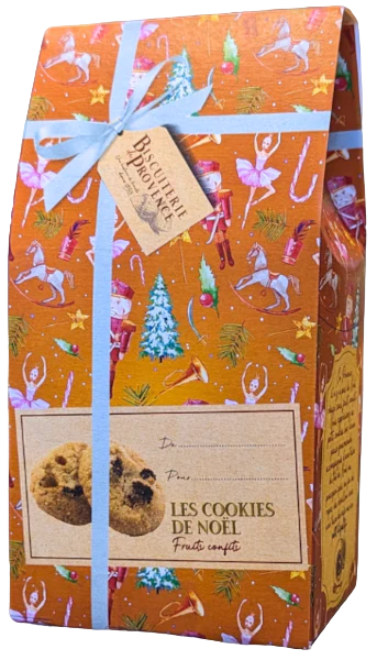 Biscuiterie de Provence Organic Christmas cookies with candied fruits 120g