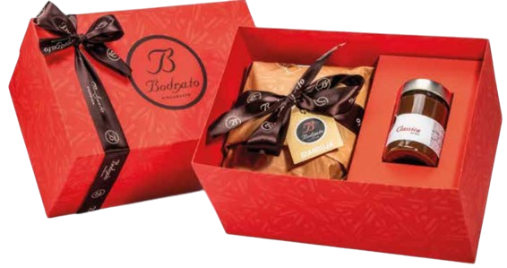 Bodrato Gianduja Panettone 800g + Classic Cream 320g