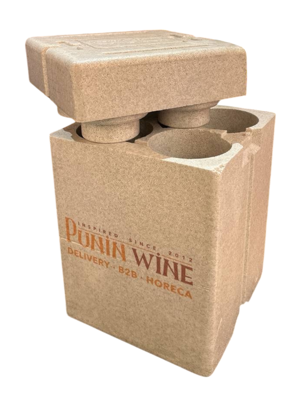 Wine Box Punin Wine Logo For 4 Bottle