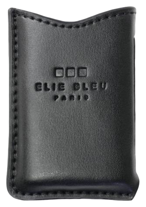 Elie Bleu Cigar Jet Flame Lighter Case Black Leather