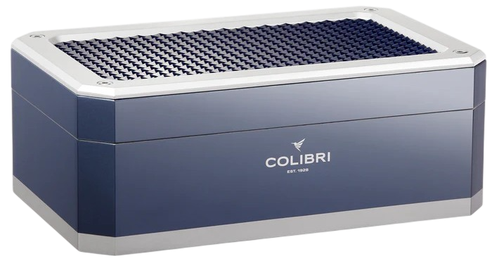 Colibri Rally Humidor - Navi+Silver