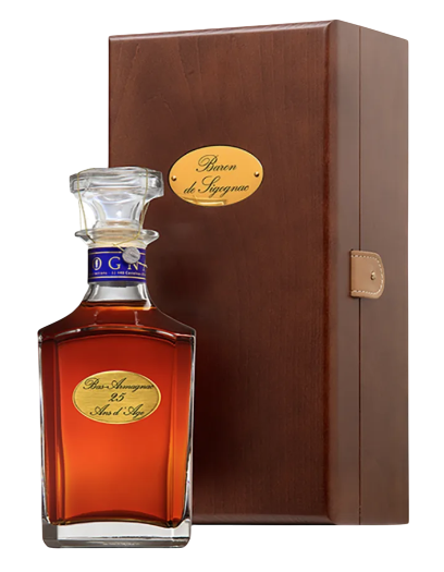 Baron de Sigognac 25 Y.O. Bas Armagnac Wooden box 70cl