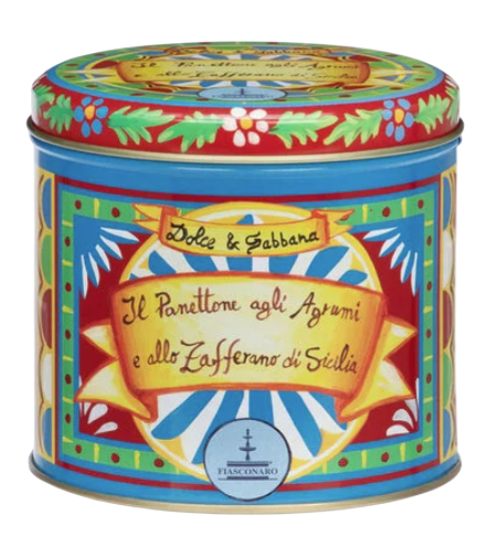 D&G Panettone with Sicilian Citrus Fruits & Saffron 100g