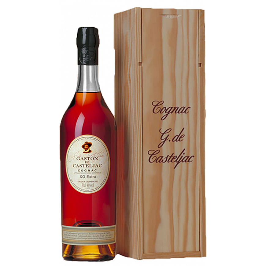 Gaston de Casteljac X.O. Cognac Extra 70cl Wooden Box